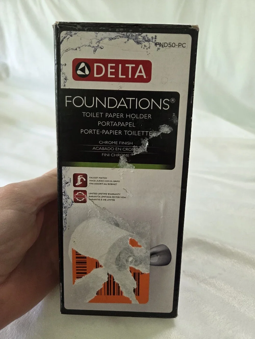 Delta Foundations Toilet Paper Holder - Chrome Finish - FND50-PC